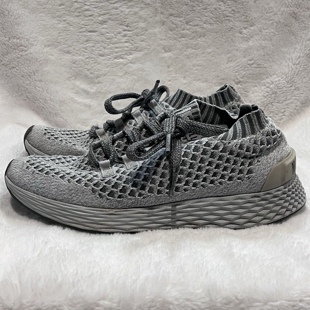NOBULL‎ Allday Knit Men 8 Women 9.5 Gray Athletic Training Sneakers Running Shoe